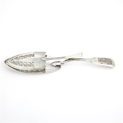 Lot 217 - George III Silver Pastry Server John Schofield,...