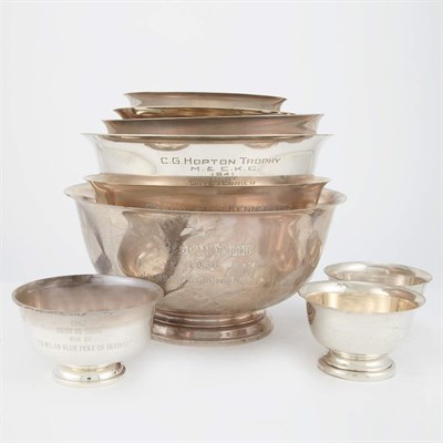 Lot 296 - Group of Fifteen Sterling Silver Revere-Form...