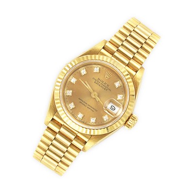 Lot 597 - Lady's Gold Wristwatch, Rolex