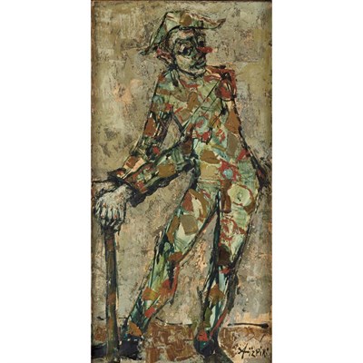 Lot 95 - Paul Aizpiri French, b. 1919 Harlequin Signed...