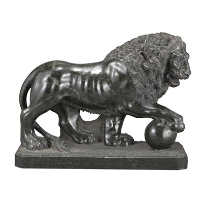 Lot 297 - Neoclassical Style Serpentine Marble Figure of...