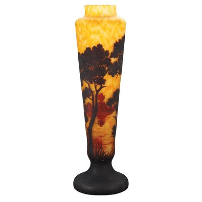 Lot 371 - Daum Acid Etched Cameo Glass Vase Circa 1910...