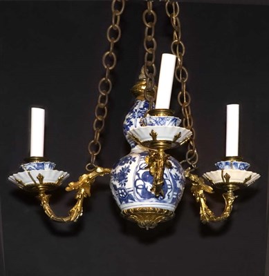 Lot 364 - Louis XV Style Gilt-Metal and Chinese Blue and...