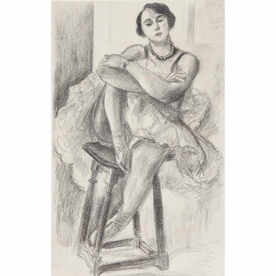 Lot 427 - Henri Matisse DANSEUSE AU TABOURET (D. 481)...