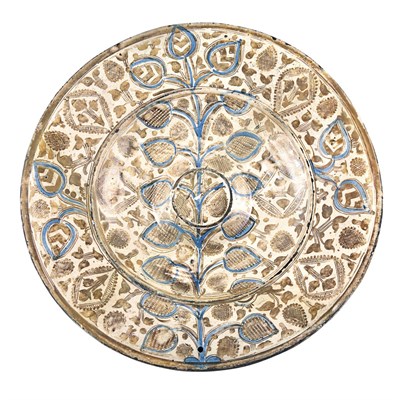 Lot 151 - Iznik Pottery Charger 19th Century Decorated...