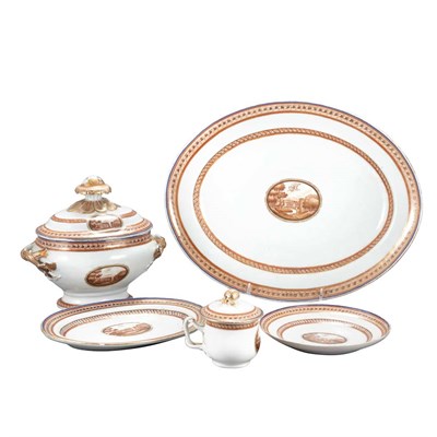 Lot 289 - Chinese Export Porcelain Dessert Service 19th...