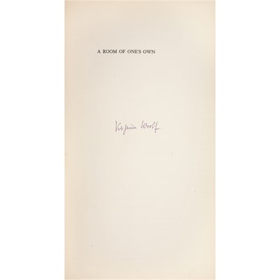 Lot 254 - WOOLF, VIRGINIA A Room of One's Own. London...