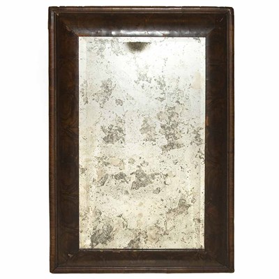 Lot 232 - William and Mary Oyster Veneered Walnut Mirror...