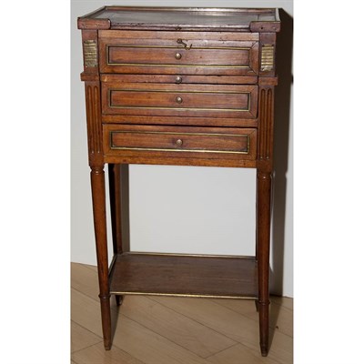 Lot 525 - Louis XVI Walnut Table a Ecrire Height 29 1/2...