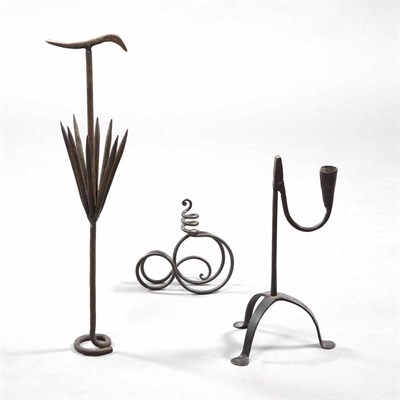 Lot 240 - Group of Three Iron Table Decorations