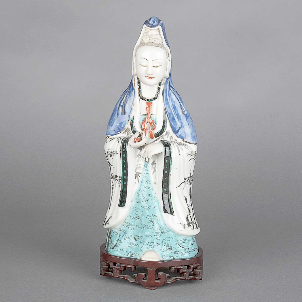 Lot 323 - Chinese Famille Rose Porcelain Figure of...