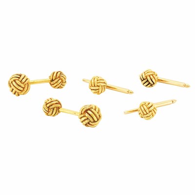Lot 251 - Gentleman's 14 Kt. Gold Dress Set Tiffany & Co....