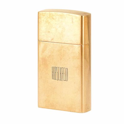 Lot 246 - Zippo 14 Kt. Gold Cigarette Lighter Inscribed...