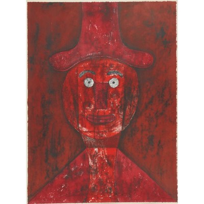 Lot 541 - Rufino Tamayo CABEZO ROJA (P. 187) Color...