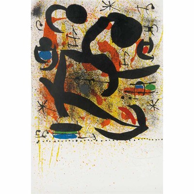 Lot 439 - Joan Miró VARIANT I (M. 587) Color lithograph,...