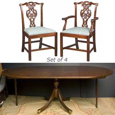 Lot 132 - George III Style Mahogany Single Pedestal...