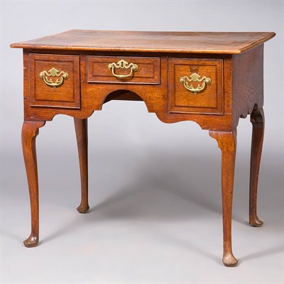 Lot 242 - George II Oak Dressing Table Mid 18th century...