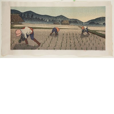Lot 159 - (i) Joshua Rome CHOYO Color woodcut, 1983,...