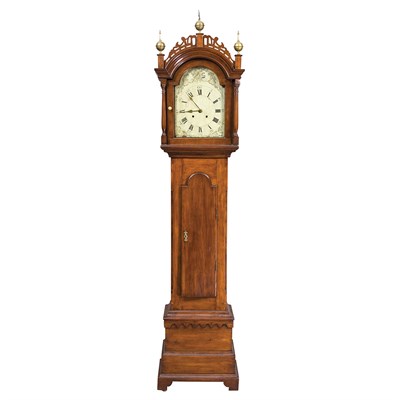 Lot 262 - Federal Cherry Tall Case Clock New England,...