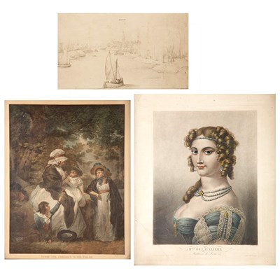 Lot 161 - After Goubaud MLLE DE LAVALIERE Hand-colored...
