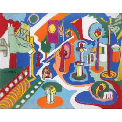 Lot 151 - Beauford Delaney American, 1901-1979 Street...