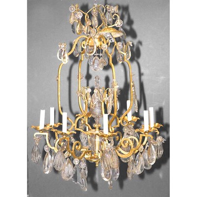 Lot 360 - Louis XV Style Gilt-Metal and Glass...