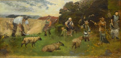 Lot 9 - British School 19th/20th Century The Gleaners...