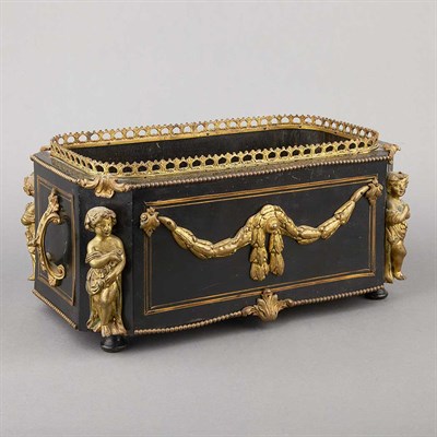 Lot 443 - Napoleon III Gilt-Bronze Mounted Ebonized...