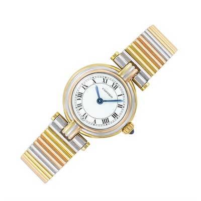 Lot 39 - Tricolor Gold Wristwatch, Cartier
