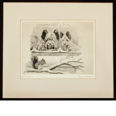 Lot 100 - Marguerite Kirmse NUTS TO YOU Drypoint, signed...
