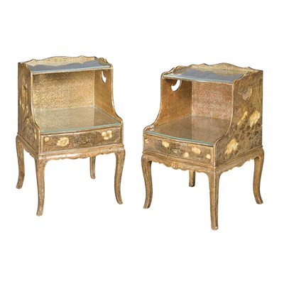 Lot 143 - Manner of Max Kuehne Pair of Bedside Tables...