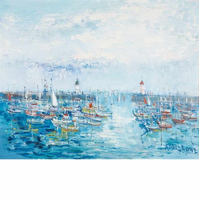 Lot 94 - Yolande Ardissone French, b.1927 Le Port de...