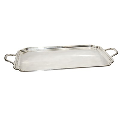 Lot 378 - Tiffany & Co. Sterling Silver Two-Handled Tray...