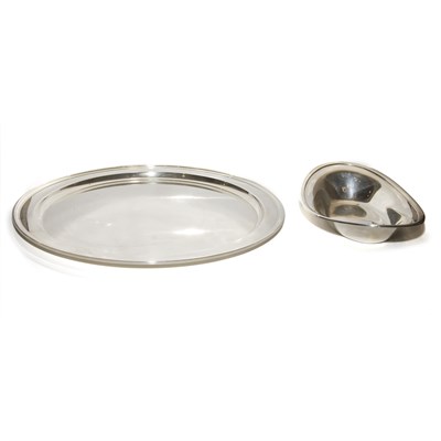 Lot 382 - Tiffany & Co. Sterling Silver Salver and Bread...