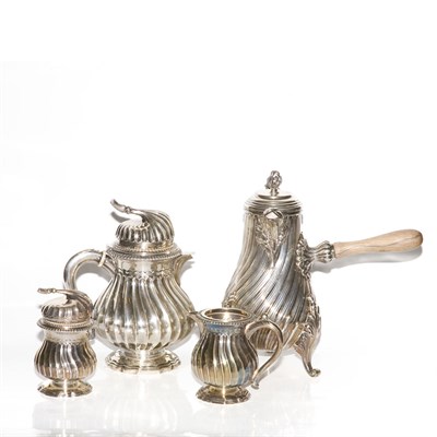 Lot 357 - Assembled Portuguese Rococo Style Sterling...