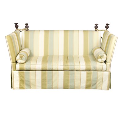 Lot 524 - Knole Style Upholstered Sofa Length 68 inches.