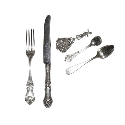 Lot 345 - Miscellaneous Sterling Silver and Continental...