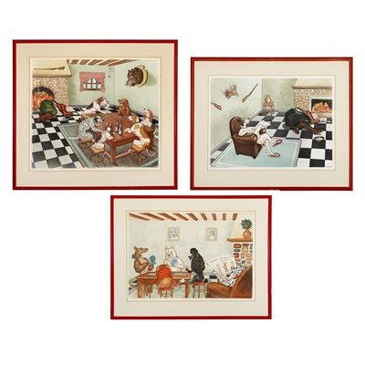 Lot 96 - Boris O'Klein [HUMOROUS DOG SCENES] Three...