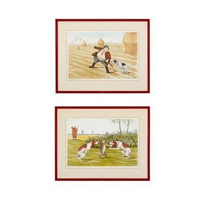Lot 98 - Boris O'Klein [HUNTING SCENES] Two color...