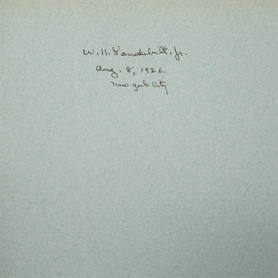 Lot 46 - VANDERBILT II, WILLIAM KISSAM To Galapagos on...