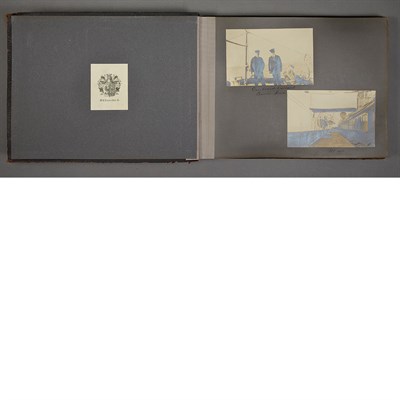 Lot 42 - [TRAVEL PHOTOGRAPHY] Album stamped "Souvenir...