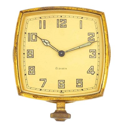 Lot 332 - Eight Day Brass Clock