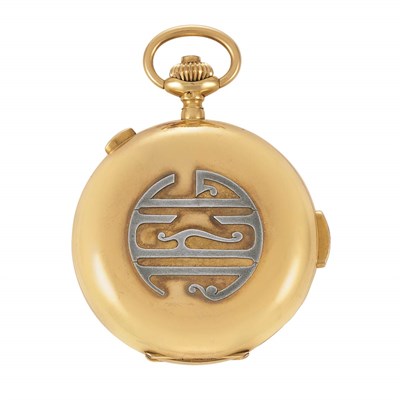 Lot 36 - Gold Hunting Case Minute Repeater Chronograph Pocket Watch