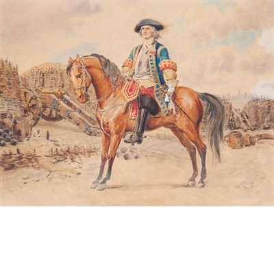 Lot 37 - Maurice Leloir French, 1853-1940 Mounted...