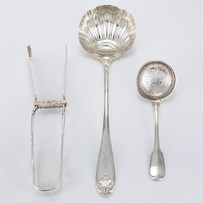 Lot 224 - Group of American Coin Silver Serving Pieces...
