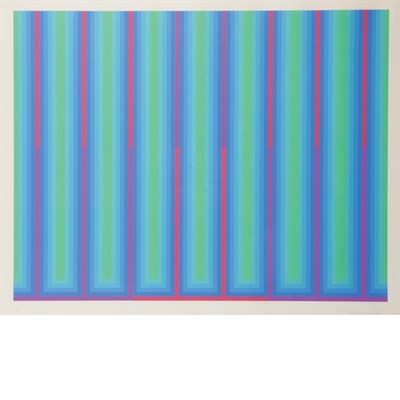 Lot 86 - M. Caser COMPOSITION Color screenprint, 1969,...