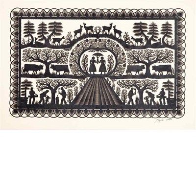 Lot 79 - Hans Jungen Swiss, b. after 1947 Pastoral...