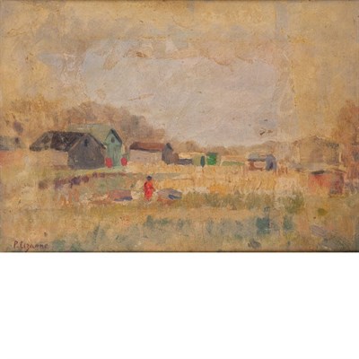Lot 55 - French School 19th/20th Century Pastoral...