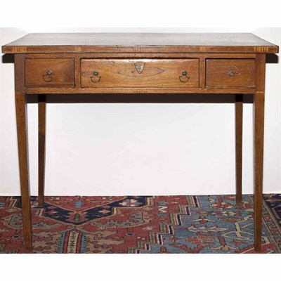 Lot 284 - Federal Inlaid Walnut Writing Table Southern...