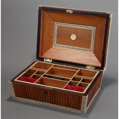 Lot 495 - Anglo-Indian Ivory, Sandalwood and Penwork...